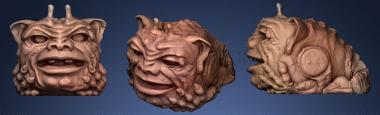 3D модель Чудовищная голова лягушки (STL)